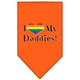 thumbnail image 5 of Mirage Pet 66-196 SMCO I Heart My Daddies Screen Print Bandana, Cocoa - Small, 5 of 10