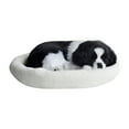 thumbnail image 2 of BKER Realistic Sleeping Plush Breathing Dog Furry Dog With Mat Creative Animals Decor Stuffed Animal Doll, 2 of 4
