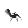 Mainstays Outdoor Zero Gravity Bungee Chair, Black Frame and Sling