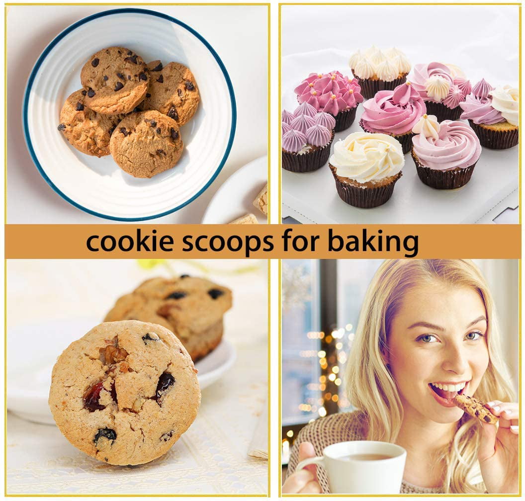 Mini Cookie Scoop Stainless Steel by Ultra Cuisine - Cookie Scoops for  Baking - Small Cookie Scoop - Teaspoon Cookie Scoop - Cookie Dough Scoop 