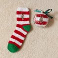 thumbnail image 2 of Christmas Fuzzy Cozy Socks for Women Fluffy Plush Warm Fun Colorful Holiday Sleeping Socks Gifts, 2 of 2