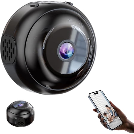 Hidden Camera HD Night Vision No Wifi or Electricity Required, Security Mini Camera Wifi Camera, Tiny and Installs in 1 Second, Remote Real-Time Viewing,  Indoor/Outdoor Night Vision Cam