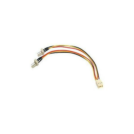 StarTech.com TX3 Fan Power Splitter Cable - Fan power splitter - 3 pin internal power (F) - 3 pin internal power (M) - 5