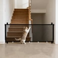 thumbnail image 5 of Cififendec No-Drill Mesh Pet Gate with Zipper, Transparent Safety Barrier for Dogs and Cats, Indoor and Outdoor Escape-Proof Door Guard, 5 of 5