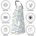 thumbnail image 5 of Fuzoiu Tennis Rackets And Balls Print Adjustable Waterproof Apron with Pockets,Waterproof Apron for Cooking, Gardening, and Art Projects, 5 of 8