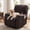 Dark Brown, variant on Eurhowing Recliner Chair Cover 4-Piece, PU Leather Waterproof Stretch Recliner Slipcover, Non-Slip Furniture Protector for Pets Kids, Taupe