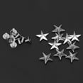 thumbnail image 3 of ZOUSSIQI Star Shape Rivet, Zinc Alloy Star Rivet, Screws Rivet Studs, for Shoes Bags Clothing Decoration(14mm Convex Silver) CA919-19421, 3 of 7
