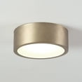 Globe Electric Edinburg Matte Brass LED Integrated Flush Mount Ceiling