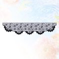 thumbnail image 1 of Minkissy 55Pack Mini Curtain Table Cloth  Black Lace Rectangle 203*57CM Polyester Inside Fireplace Decor, 1 of 8