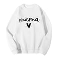 thumbnail image 4 of Yuanlong Womens Sweatshirts Long Sleeve MAMA Letter Pattern Hoodless Sweatshirt Thanksgiving Wear Crewneck Pullover Tops, 4 of 4