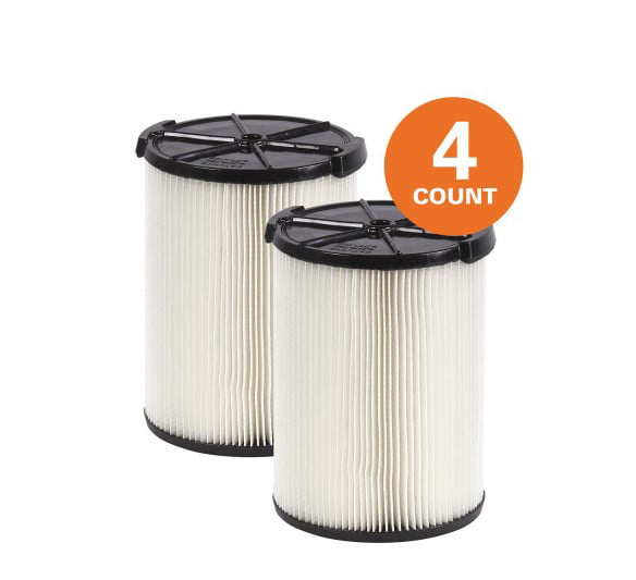 Details about   3-Layer Fine Dust Pleated Paper Filter for RIDGID Wet/Dry Shop Vacuums 4 Pack 