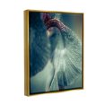 thumbnail image 3 of Close Up Water Drip Petals Botanical & Floral Photograph Metallic Gold Framed Art Print Wall Art, 3 of 6