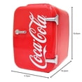 thumbnail image 2 of Cooluli Mini-Frigo Rétro Coca-Cola pour Chambre - Voiture, Bureau et Résidence Universitaire - Glacière et Réchaud Portatifs 12 V 4 L/6 Canettes pour Aliments, Boissons et Ski, 2 of 8