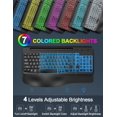 thumbnail image 3 of Teclado EAYBLY ergonómico retroiluminado con cable USB y reposamuñecas, 3 of 9