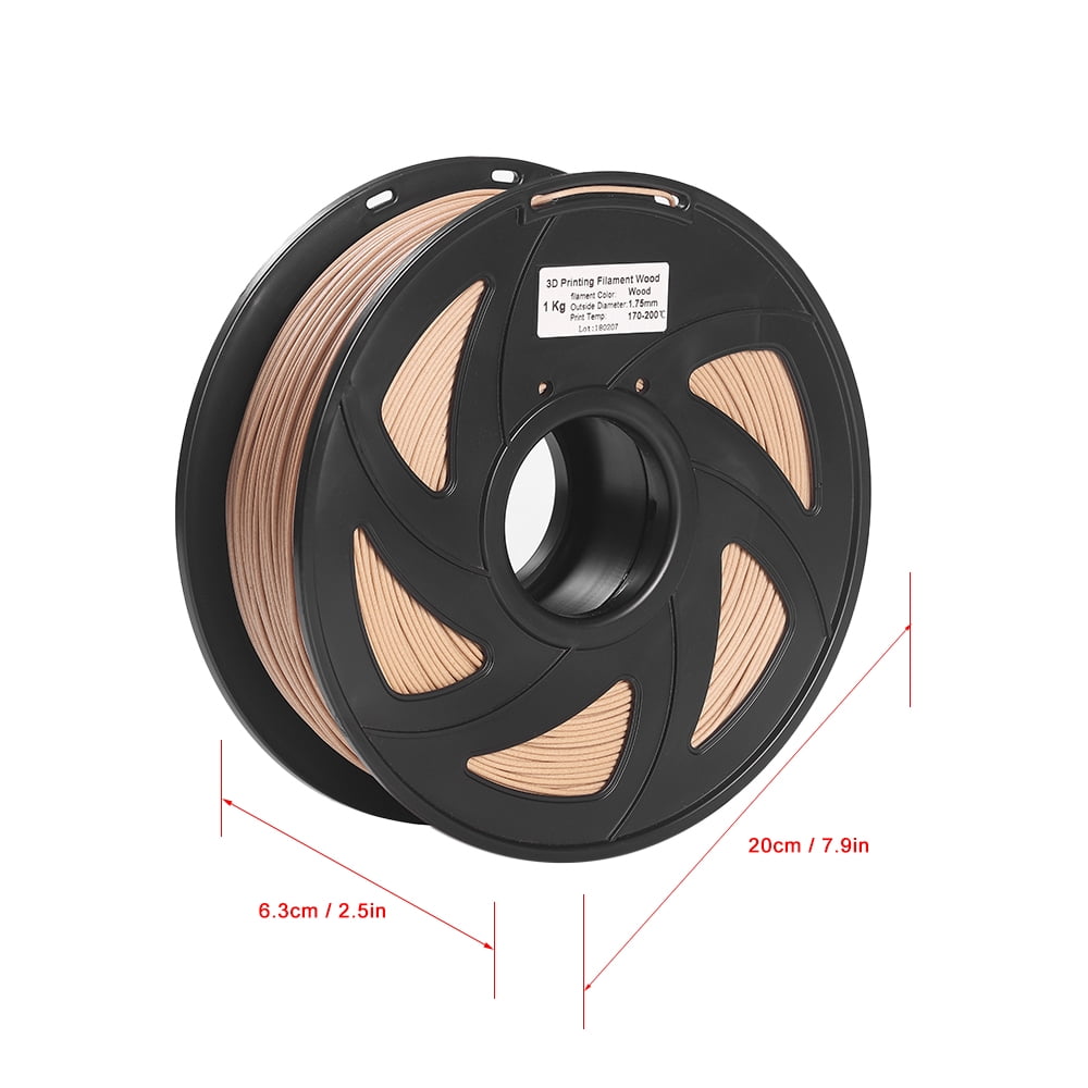 Color : Light Wood 250g 250g de Couleur en Bois Clair 3D Matériaux dimpression PLA Pla Filament Filament de limprimante en Bois de PLA 3D de 0,5 kg de 1,75 mm 1kg 500g 