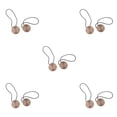thumbnail image 1 of Electronicheart 1/2/3/5 2 Pièces Rideau en Métal Tieback Polyester Style Simple Couleur Unie Cuisine Parasol Fixation Fixation Accessoires Rouge 5PCS, 1 of 6