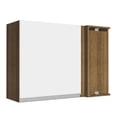 thumbnail image 1 of Alacena de Esquina Madesa Glamy 1 Puerta Marrón/Blanco, 1 of 5