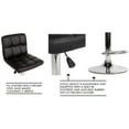 thumbnail image 5 of BestOffice New Black Adjustable Synthetic Leather Swivel Bar Stools Chairs B06-Sets of 2,Black, 5 of 7