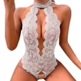 thumbnail image 3 of Lingerie Mode Femme Aguichant Jeu de Rôle Carreaux Rouges Dentelle sous-Vêtements Séduisants pour Elle, 3 of 9