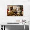 thumbnail image 2 of ARTCANVAS The Wolf and Fox Hunt Canvas Art Print by Peter Paul Rubens - Size: 26" x 18" (1.50" Deep), 2 of 9