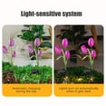 thumbnail image 5 of Lilixerw Garden 3 Pack LED Solar Flower Lights with Realistic Tulips Flowers Solar Garden Lights Outdoor Waterproof for Yard Patio Lawn Pathway Walkway Decoration,Purple, 5 of 6