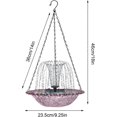 thumbnail image 4 of Solar Bird Fountain, Hanging Bird Bath for Hummingbirds Garden Purple, 4 of 5