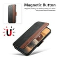 thumbnail image 2 of Wallet Case for iPhone 14 Compatible with Magsafe, 2-in-1 Magnetic Detachable PU Leather Flip RFID Blocking Card Holder Stand Kickstand Cover For iPhone 14,Black, 2 of 10