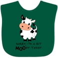 thumbnail image 3 of Inktastic Sorry, I'm a Bit Moody Today Cute Cow Pun Boys or Girls Baby Bib, 3 of 4