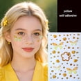 thumbnail image 5 of RAGUPEL Butterfly Face Stickers with Rhinestones Gems 5 Sheets-Sparkle Self Adhesive Face and Body Jewels for Teens,Women,Makeup Enthusiasts-For Birthday Party Halloween Festival Cosplay, 5 of 7