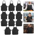 thumbnail image 3 of FUEENIRVA 11pcs Nonwoven Fabric Aprons Disposable Waterproof Cafes, 3 of 6