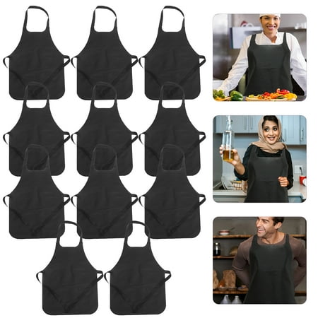 

non-woven aprons 11pcs Waterproof Non-woven Long Kitchen Cooking Aprons (22.83X15.75X0.04Inch)