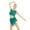 Teal, variant on TiaoBug Women Lyrical Dance Costumes Asymmetric Ballet Leotard Dress Cut Out Gymnastics Dancewear Wine_Red X-Small