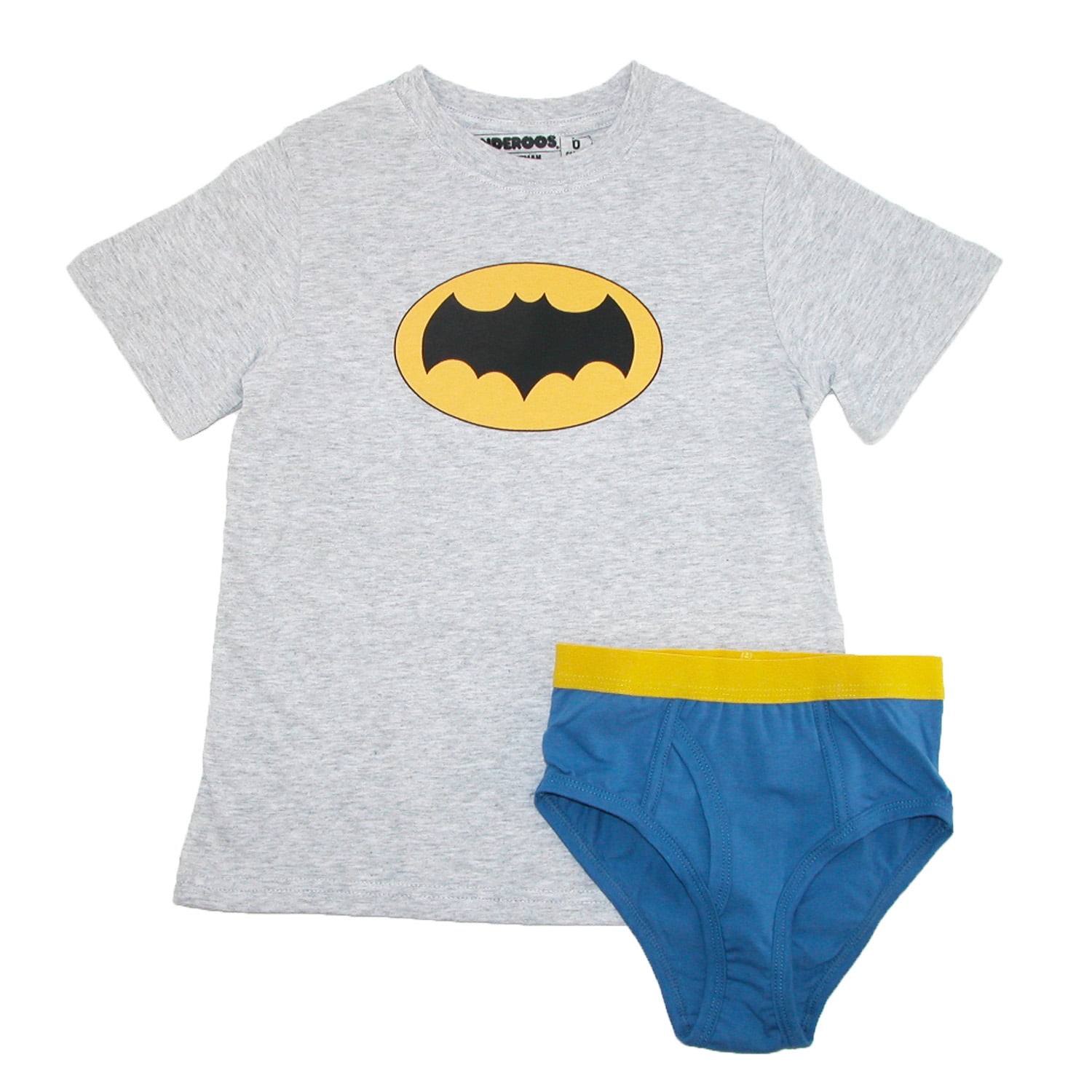 Batman Underoos Boys' Superhero Underwear Shirt Set