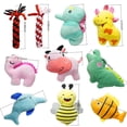 thumbnail image 2 of Dog Squeaky Toys SZKOKUHO con bonitos diseños de animales (paquete de 20), 2 of 7