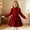 Red, variant on BRGZLK Little Girls Solid Color Long Sleeve Sweater Dress Girl Knitting Warm Princess Dress Trendy Casual Comfort Jumpsuit Skirt Red 2-3 Years