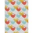 thumbnail image 1 of Ahgly Company Indoor Rectangle Patterned Orange Salmon Pink Novelty Area Rugs, 6' x 9', 1 of 6