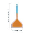 thumbnail image 4 of Spatula Silicone Nylon Spatula Heat-resistant Scraper for Kitchen Baking Cooking, Yellow Spatula and Blue Handle, 4 of 6