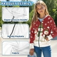 thumbnail image 6 of chaqlin Christmas Snowman Hoodies for Girls Boys Trendy Y2K Full Zip Hooded Long Sleeve Sweatshirt Jacket Lightweight Loose Sport Coat with Pocket, 6 of 7