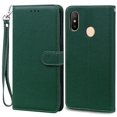 thumbnail image 1 of For Redmi Note 6 Pro Case Xiaomi Redmi 6 Pro Soft TPU Wallet Leather Case For Xiaomi Redmi 6 Case Note 6 Pro Flip Cover Fundas Dark Green -Strap For Redmi 6 Pro, 1 of 6