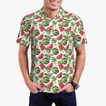 thumbnail image 2 of Balery Watermelons Printed Men’s Short Sleeve Polo Shirt, Midweight Men's Shirt,Golf Polo shirts -X-Large, 2 of 8