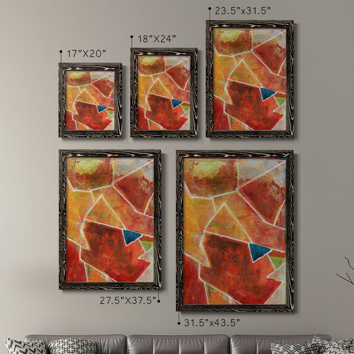 Primary Connection VII - Premium Framed Canvas 2 Piece Set - Ready to Hang