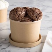 Kraft Paper Food Cup Disposable Soup Container with Vented Lids Ice-cream Cups