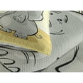 thumbnail image 3 of Ambesonne Animal Quilted Coverlet 3 Pcs, Bathing Mouse, King Size, Grey Yellow Cream, 3 of 4