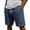Navy, variant on CIENVNSTG Waffle Shorts for Men Lightweight Classic Style Athletic Sweat Bottoms Elastic Drawstring Waist Summer Beach Casual Short Pants with Pockets Dark Green XXXXL