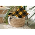 thumbnail image 6 of 20" x 14" Simply Daisy Buffalo Plaid Polyester Indoor/Outdoor Pillow, Golden Mustard Qty 1, 6 of 6