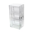 thumbnail image 1 of Clear Earrings Drawer Organizer Plastic Necklace Stud Storage Display Stand Box 4 fold Jewelry Holder, 1 of 8