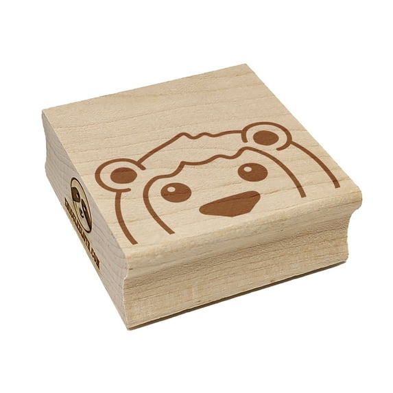 Peeking Lion Square Rubber Stamp Stamping Scrapbooking Crafting - Large 2.75in
