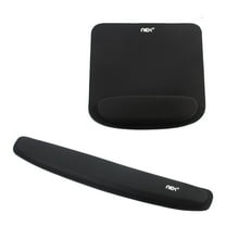 NEX Ergonomic Mouse Pad with Wrist Support, Memory Foam Keyboard Wrist Rest for Computer, Black (NX-PAD001)