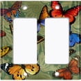thumbnail image 6 of Metal Light Switch Plate Outlet Cover (Green Damask Butterfly Party BUT003), 6 of 13