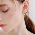 thumbnail image 2 of SUSHANG Bull Head Statement Earrings Personality Animal Earrings Bull Head Earrings Black Diamonds Bull Head Personality Earrings Simple Animal Earrings, 2 of 4